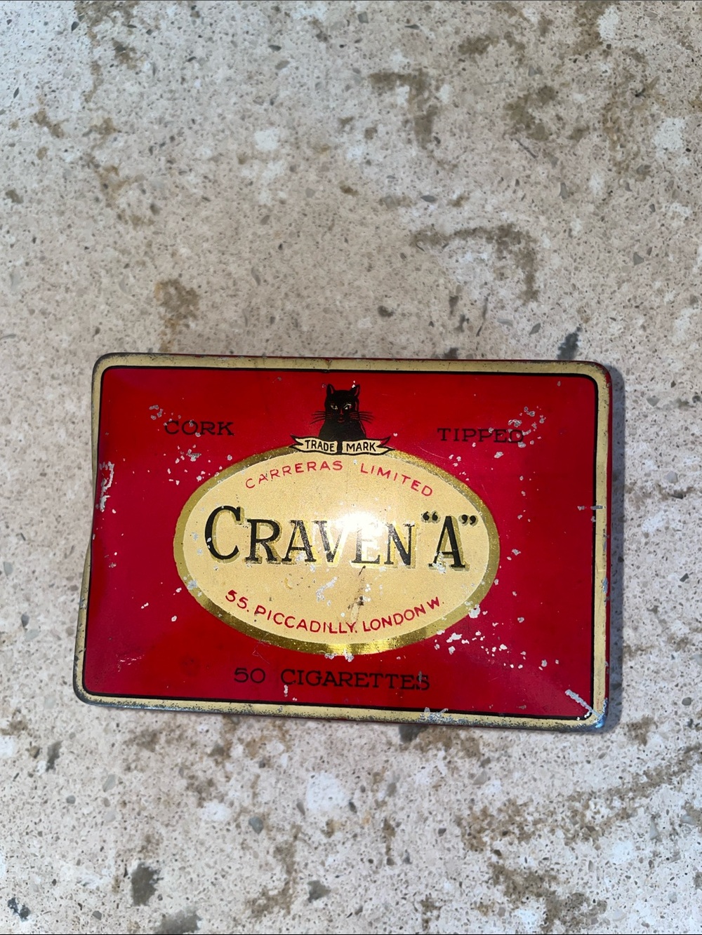 VINTAGE CRAVENA CIGARETTE TIN